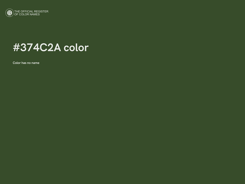 #374C2A color image