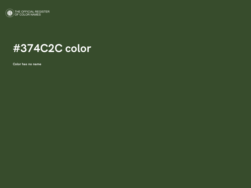 #374C2C color image
