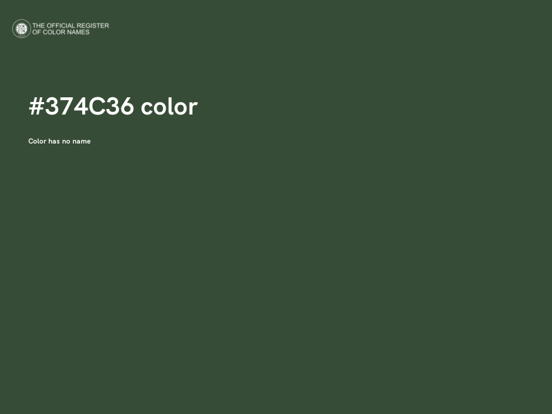 #374C36 color image