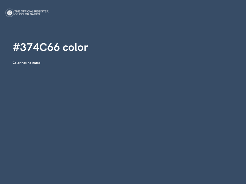#374C66 color image