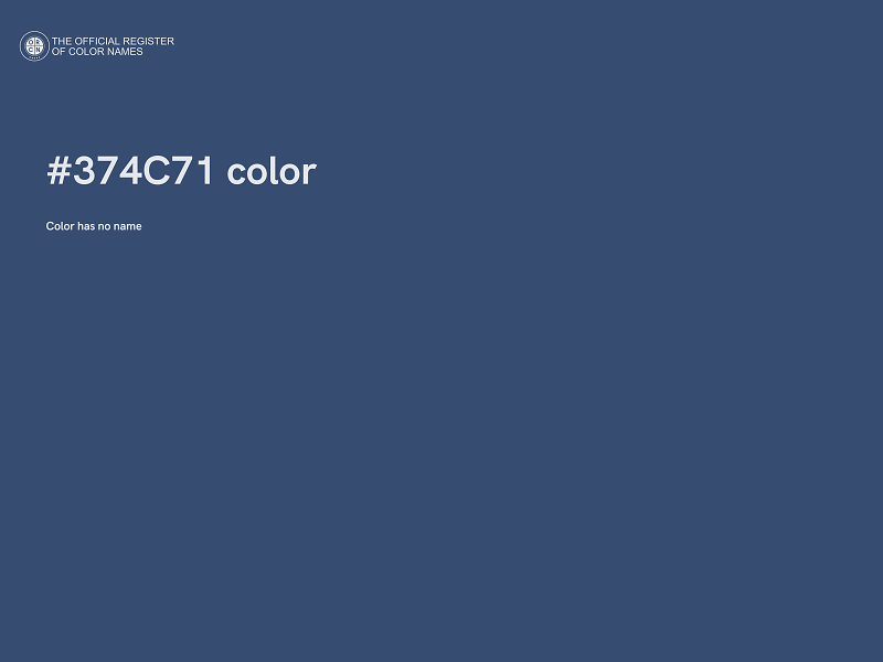 #374C71 color image