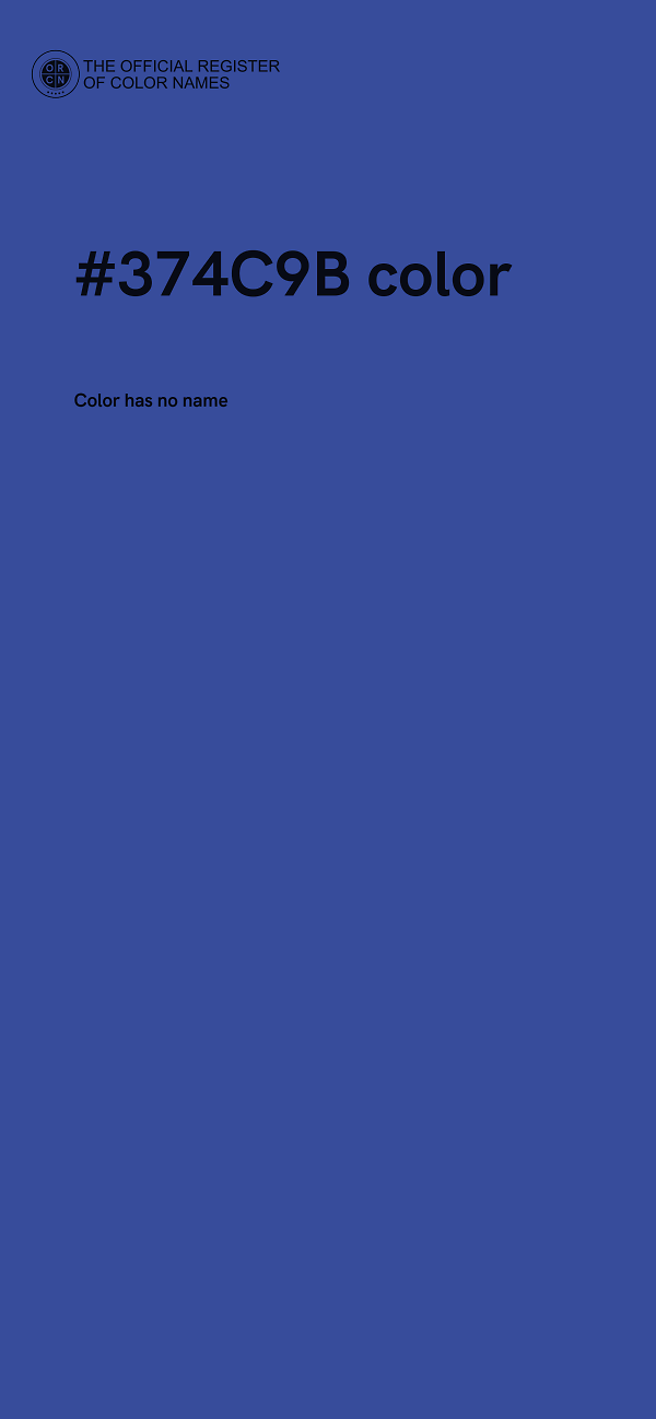 #374C9B color image