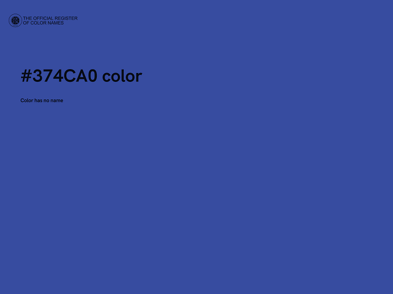 #374CA0 color image