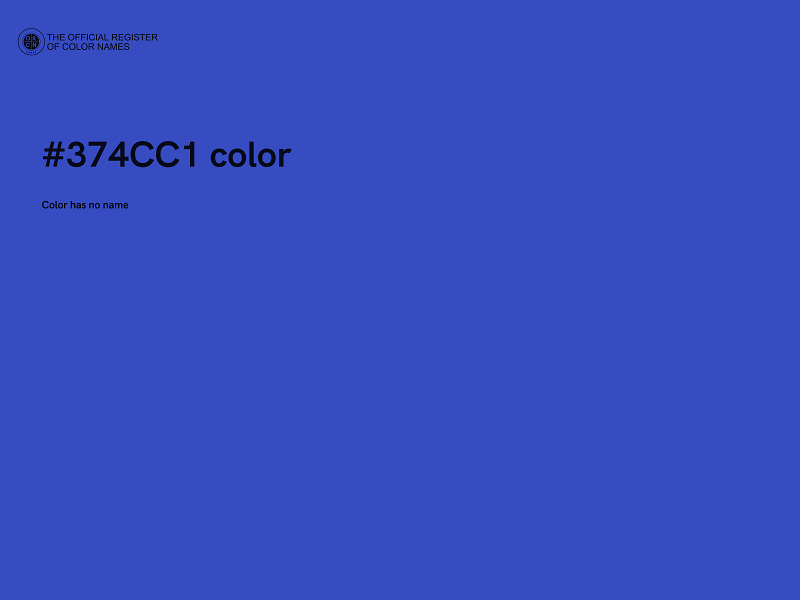 #374CC1 color image