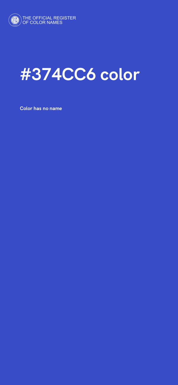 #374CC6 color image