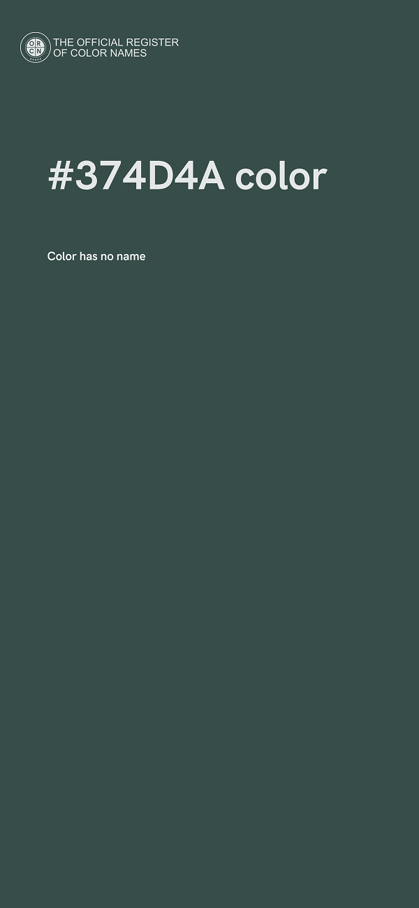 #374D4A color image