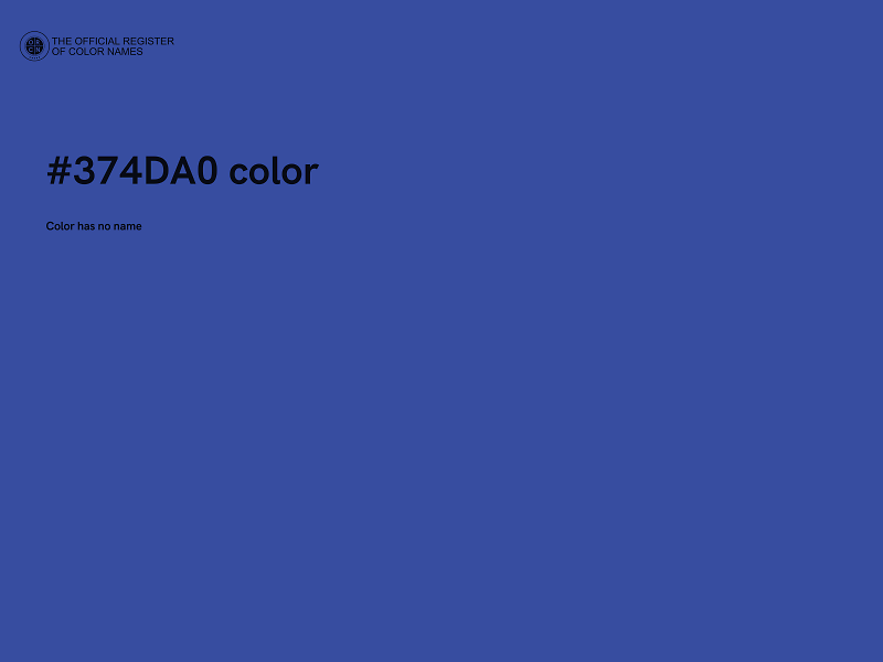 #374DA0 color image