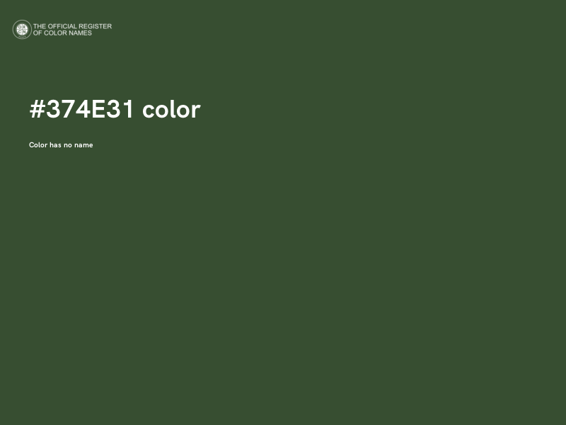#374E31 color image