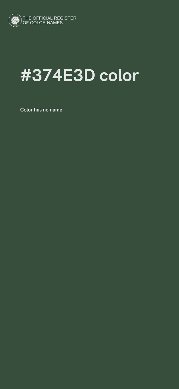 #374E3D color image