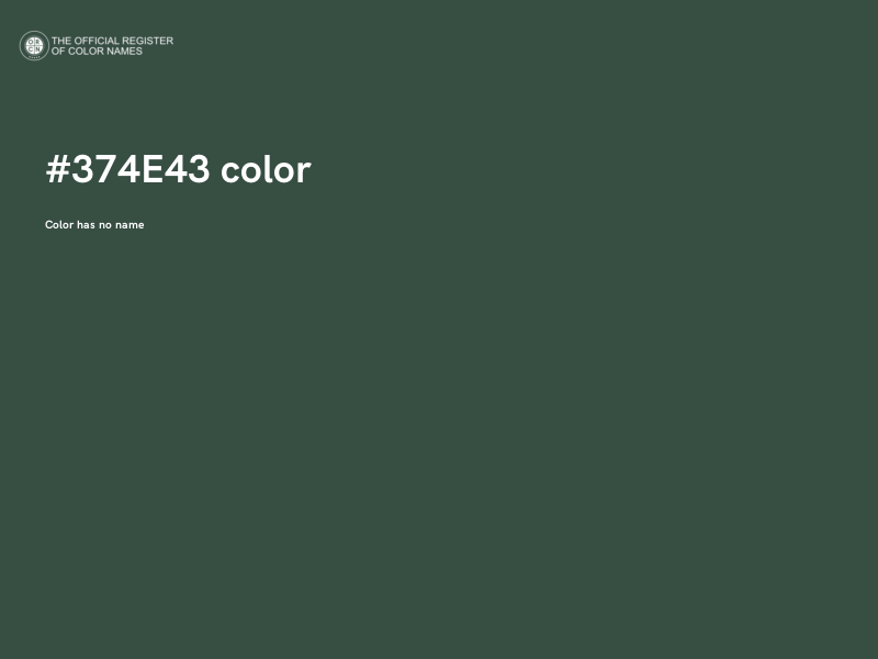 #374E43 color image