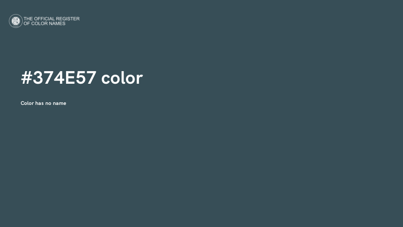 #374E57 color image