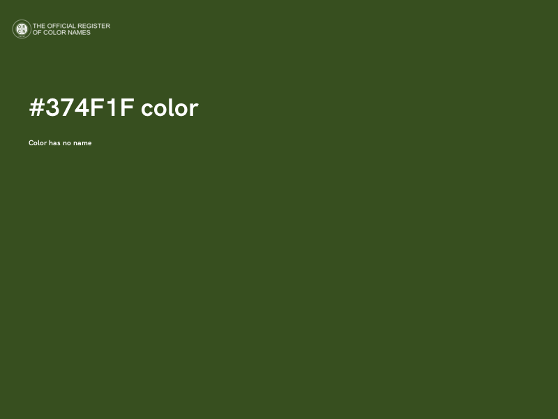 #374F1F color image