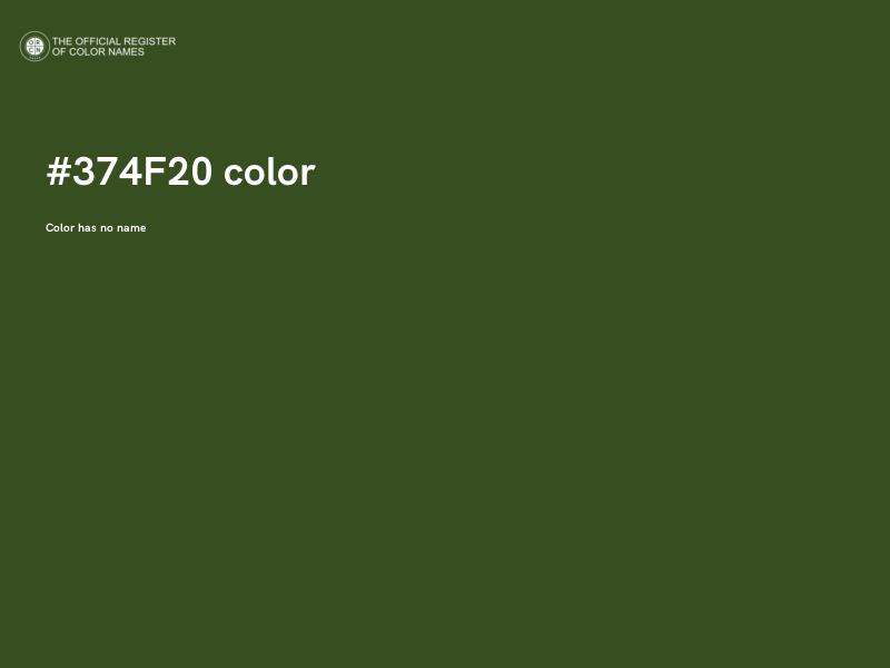 #374F20 color image