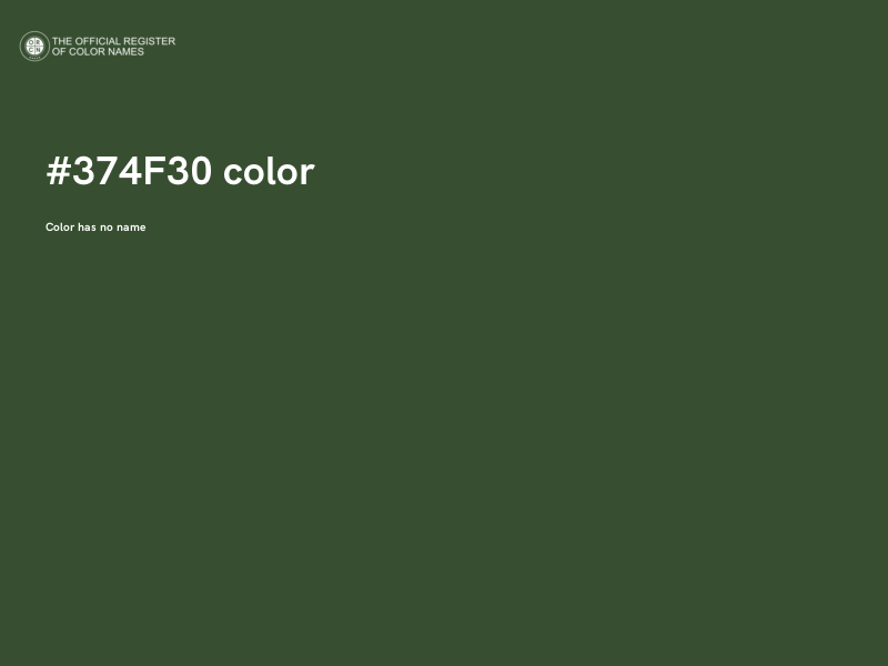 #374F30 color image