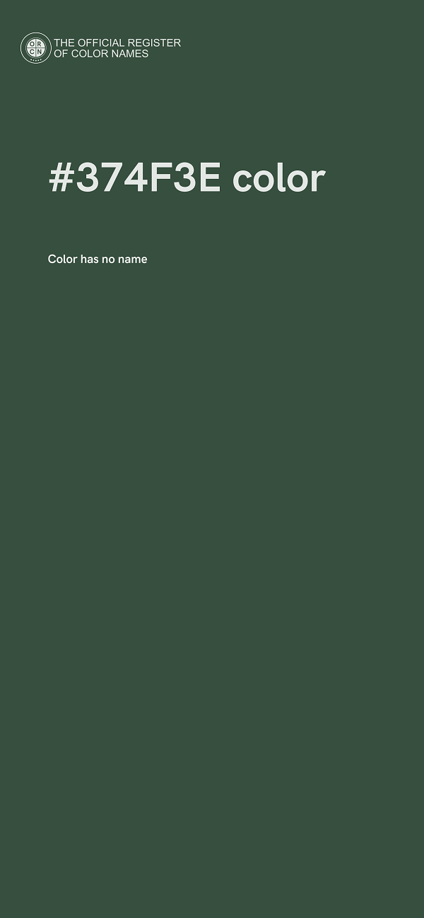 #374F3E color image