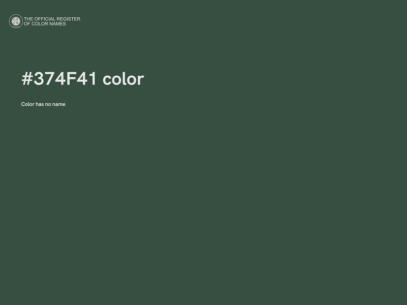 #374F41 color image