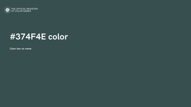 #374F4E color image