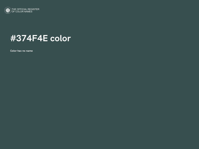 #374F4E color image