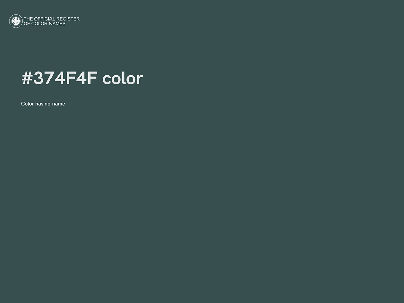 #374F4F color image