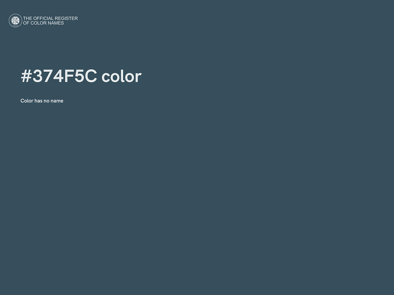 #374F5C color image