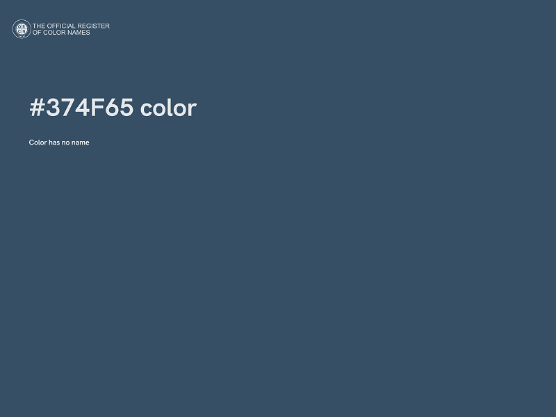 #374F65 color image