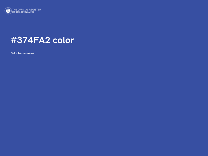 #374FA2 color image