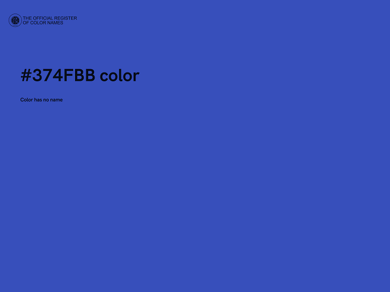 #374FBB color image