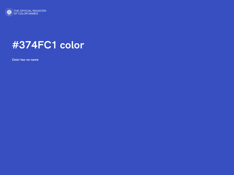 #374FC1 color image