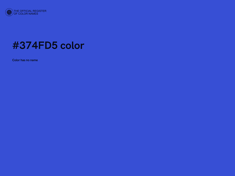 #374FD5 color image