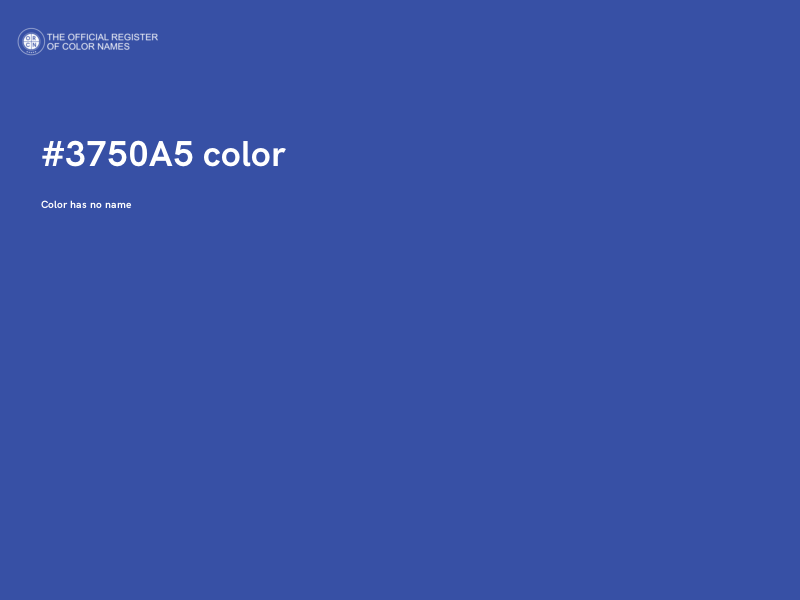 #3750A5 color image