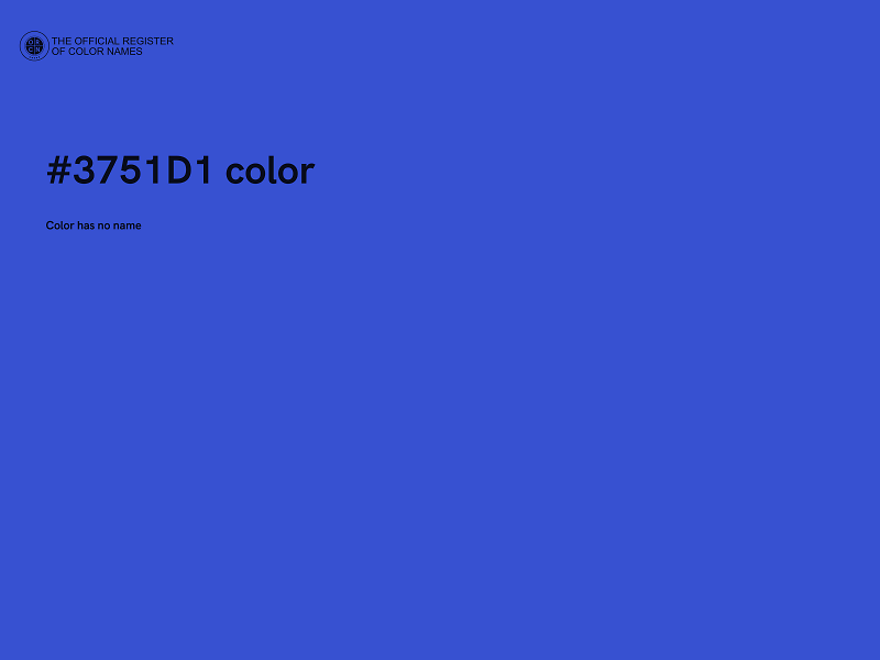 #3751D1 color image