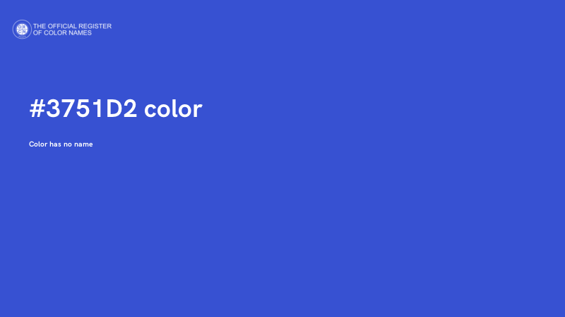 #3751D2 color image
