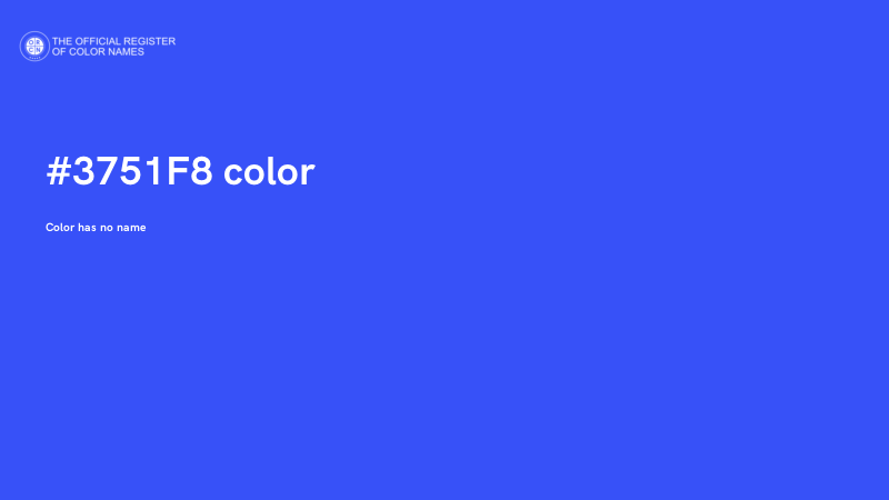 #3751F8 color image