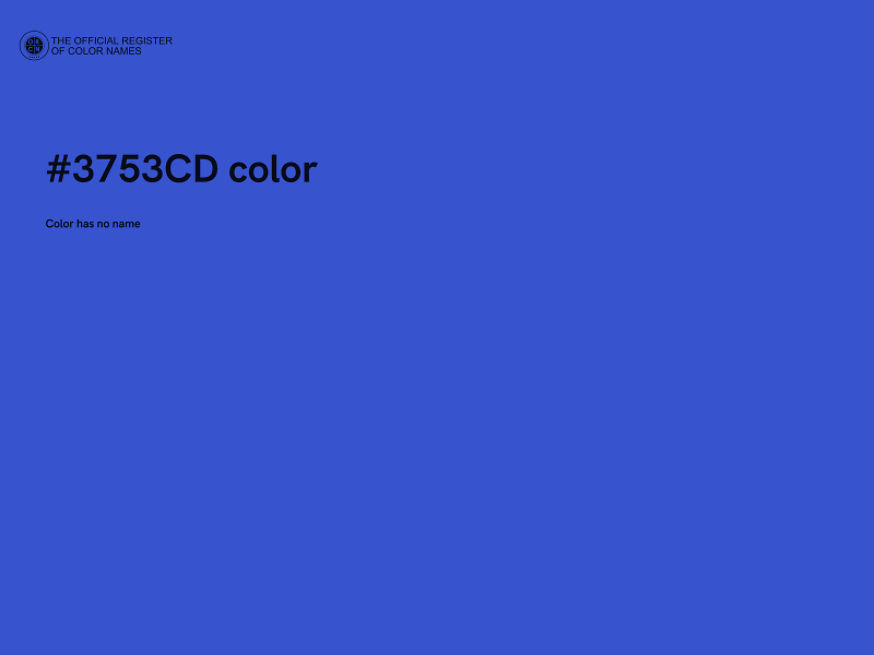 #3753CD color image