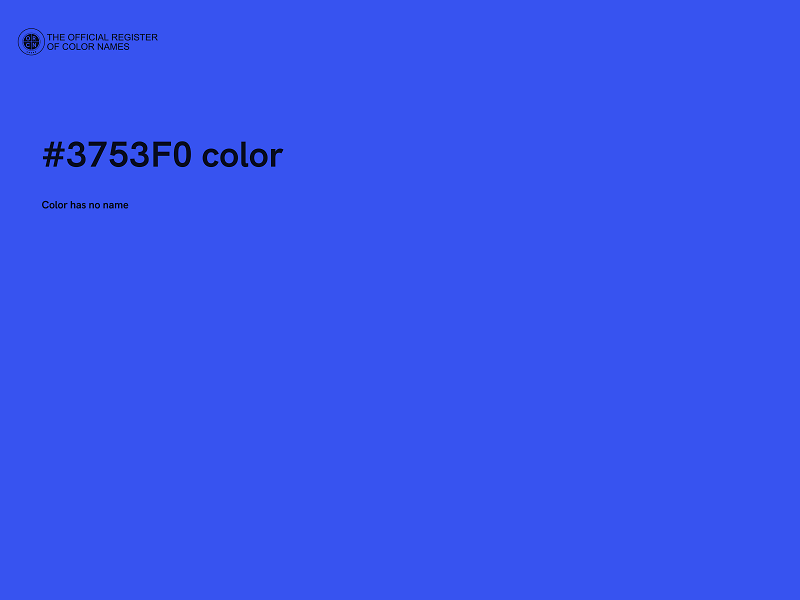 #3753F0 color image