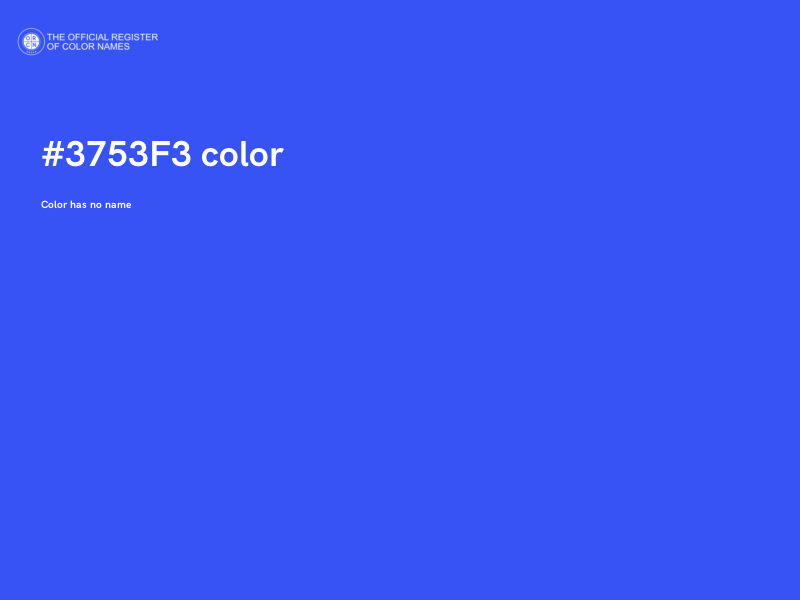 #3753F3 color image
