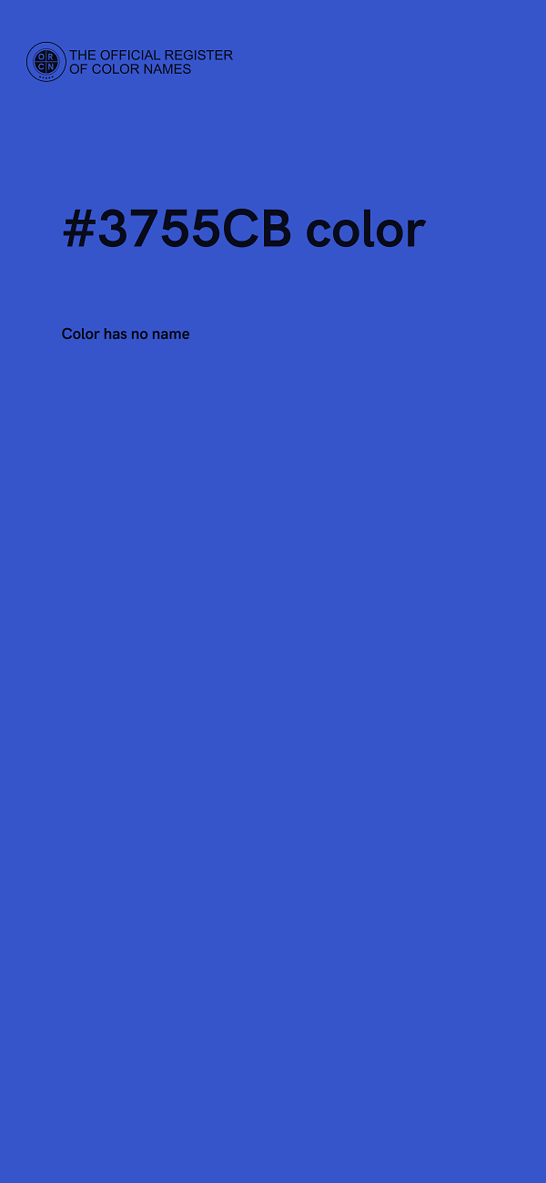 #3755CB color image