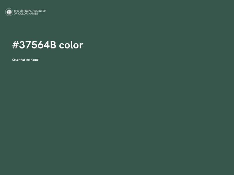 #37564B color image