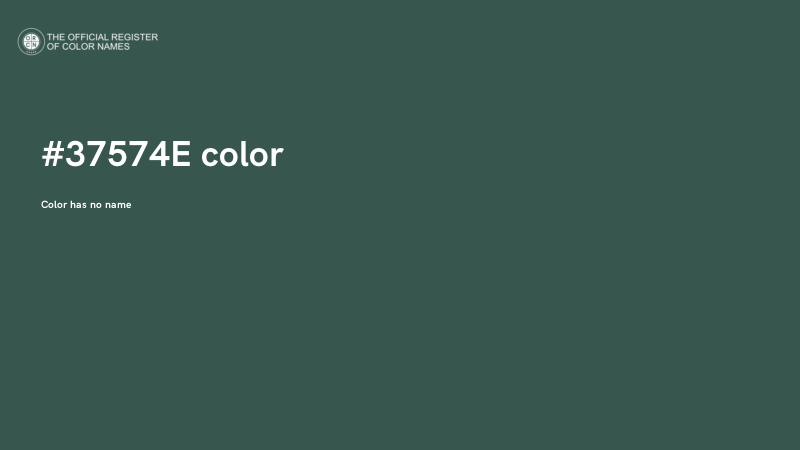 #37574E color image