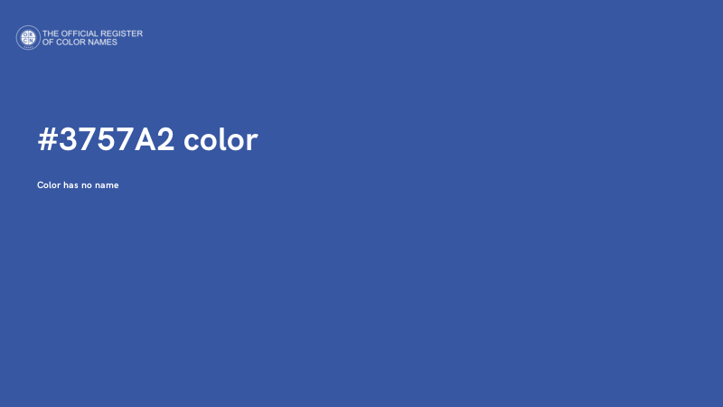 #3757A2 color image