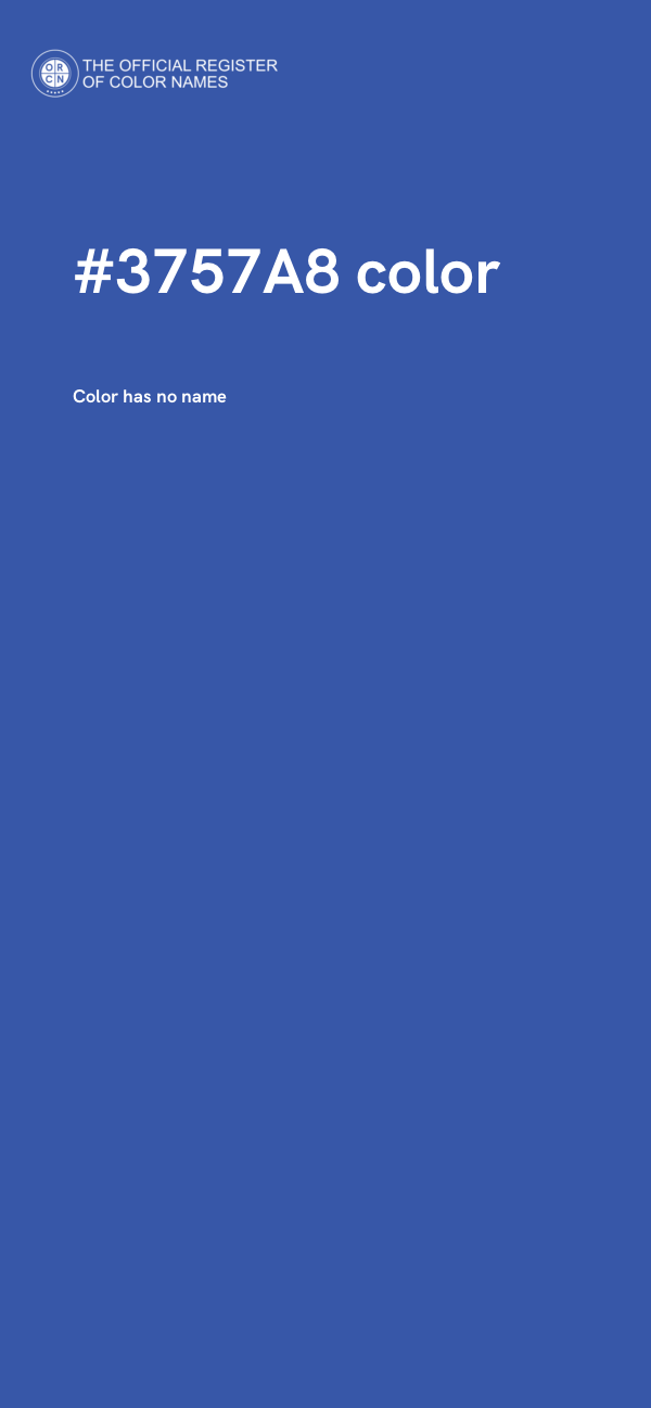 #3757A8 color image