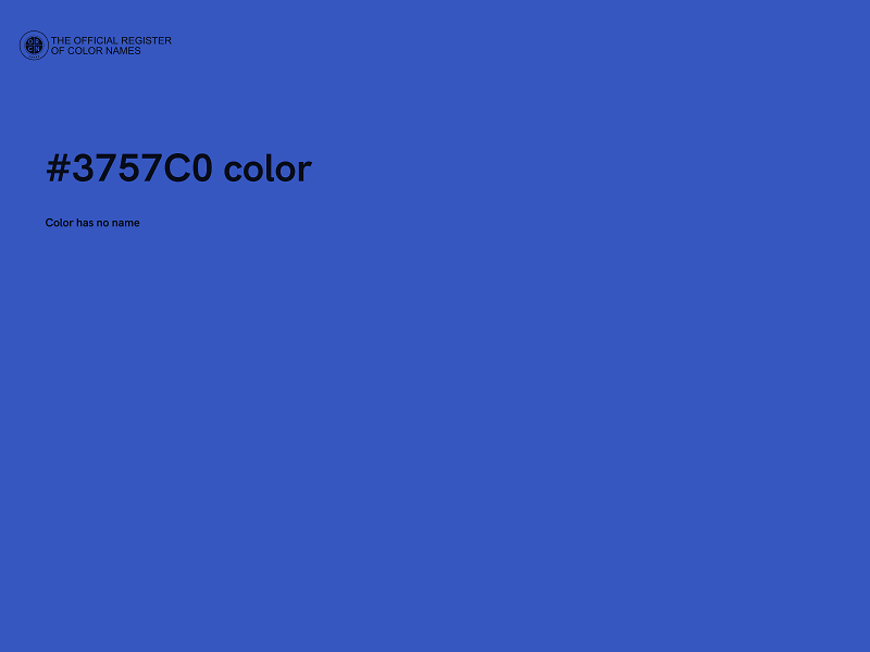 #3757C0 color image