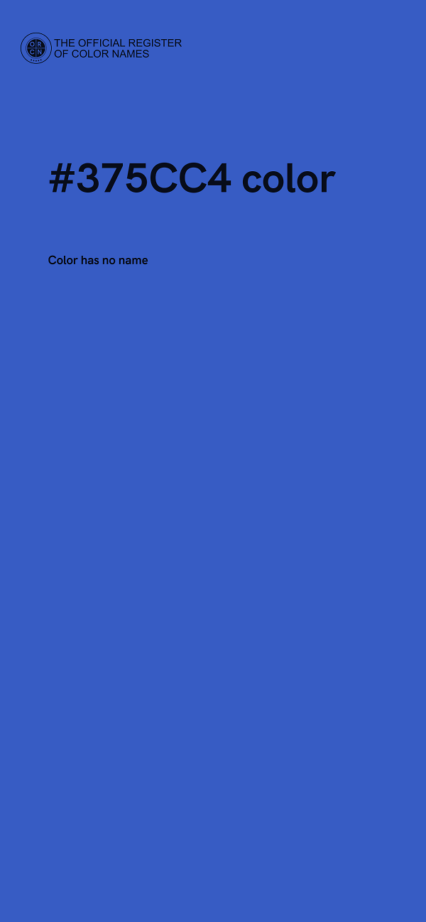 #375CC4 color image