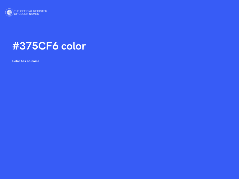 #375CF6 color image