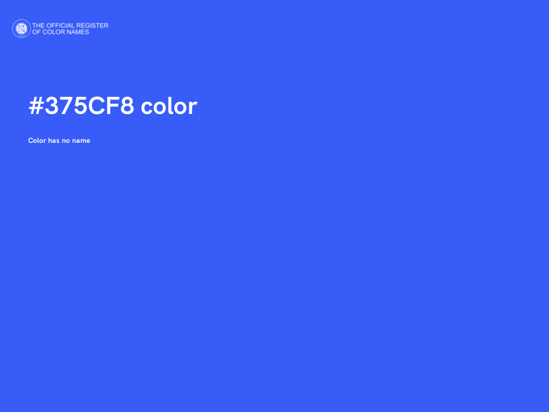 #375CF8 color image