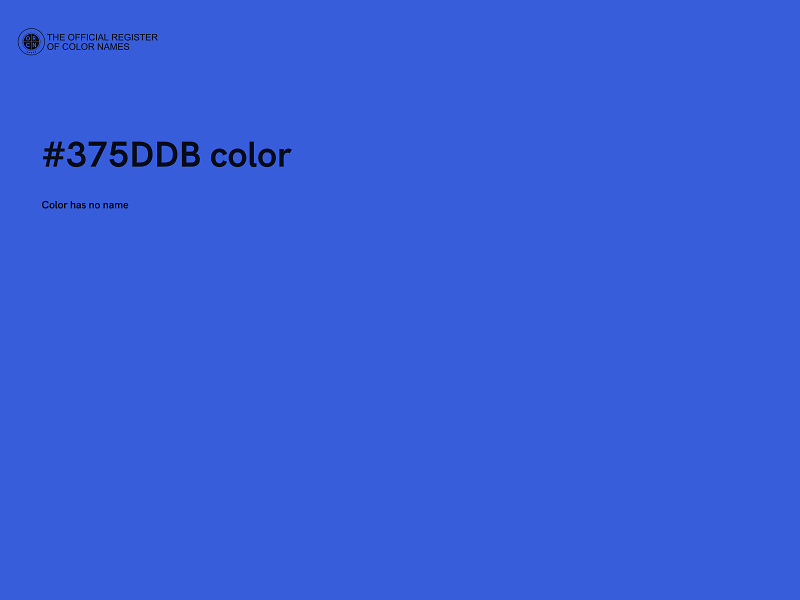 #375DDB color image