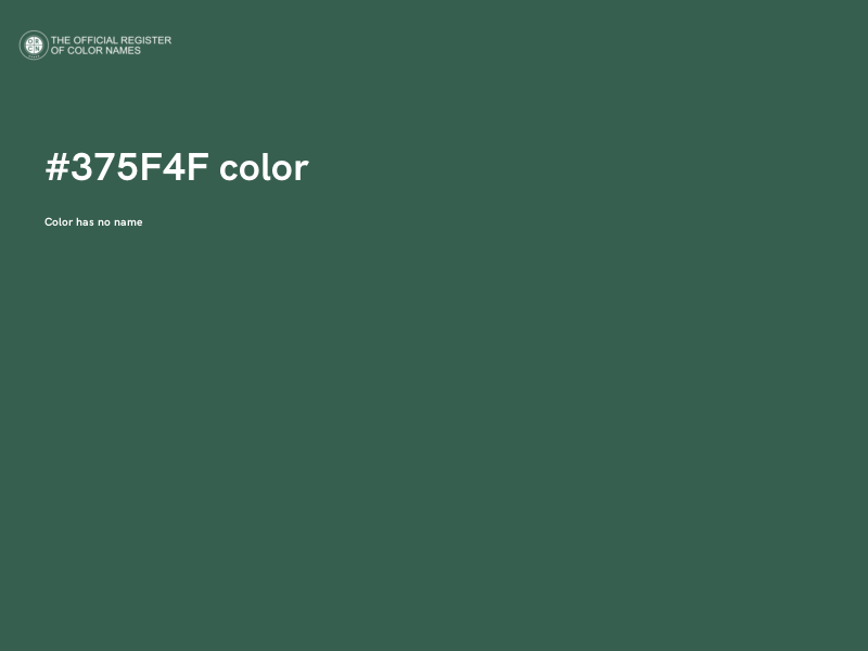 #375F4F color image
