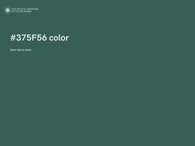 #375F56 color image