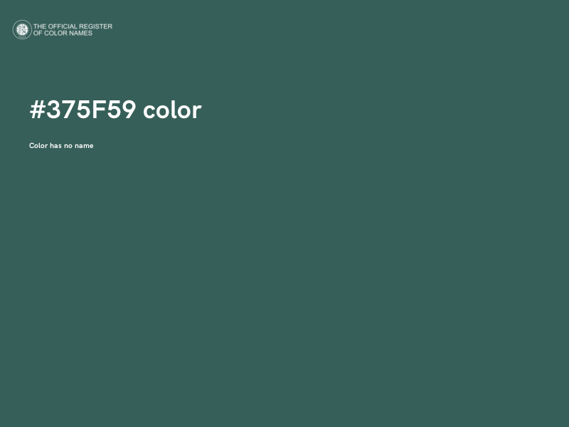 #375F59 color image