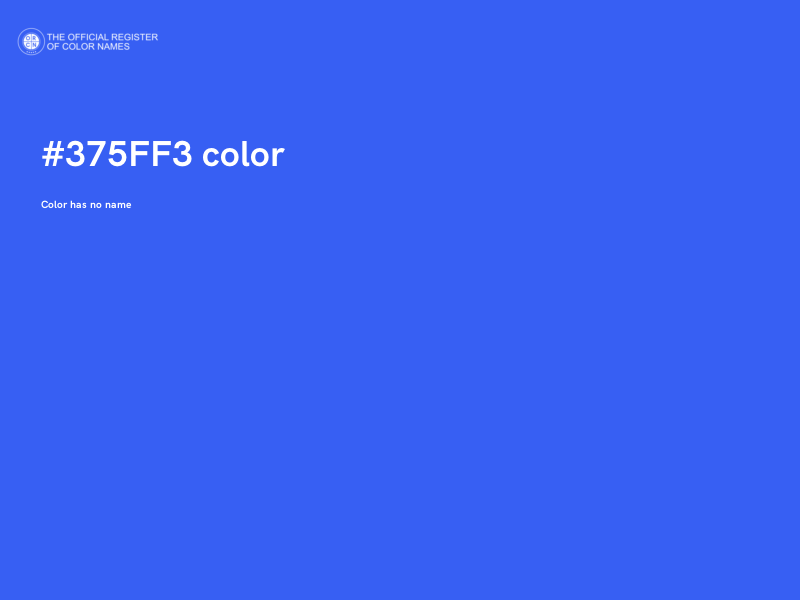 #375FF3 color image
